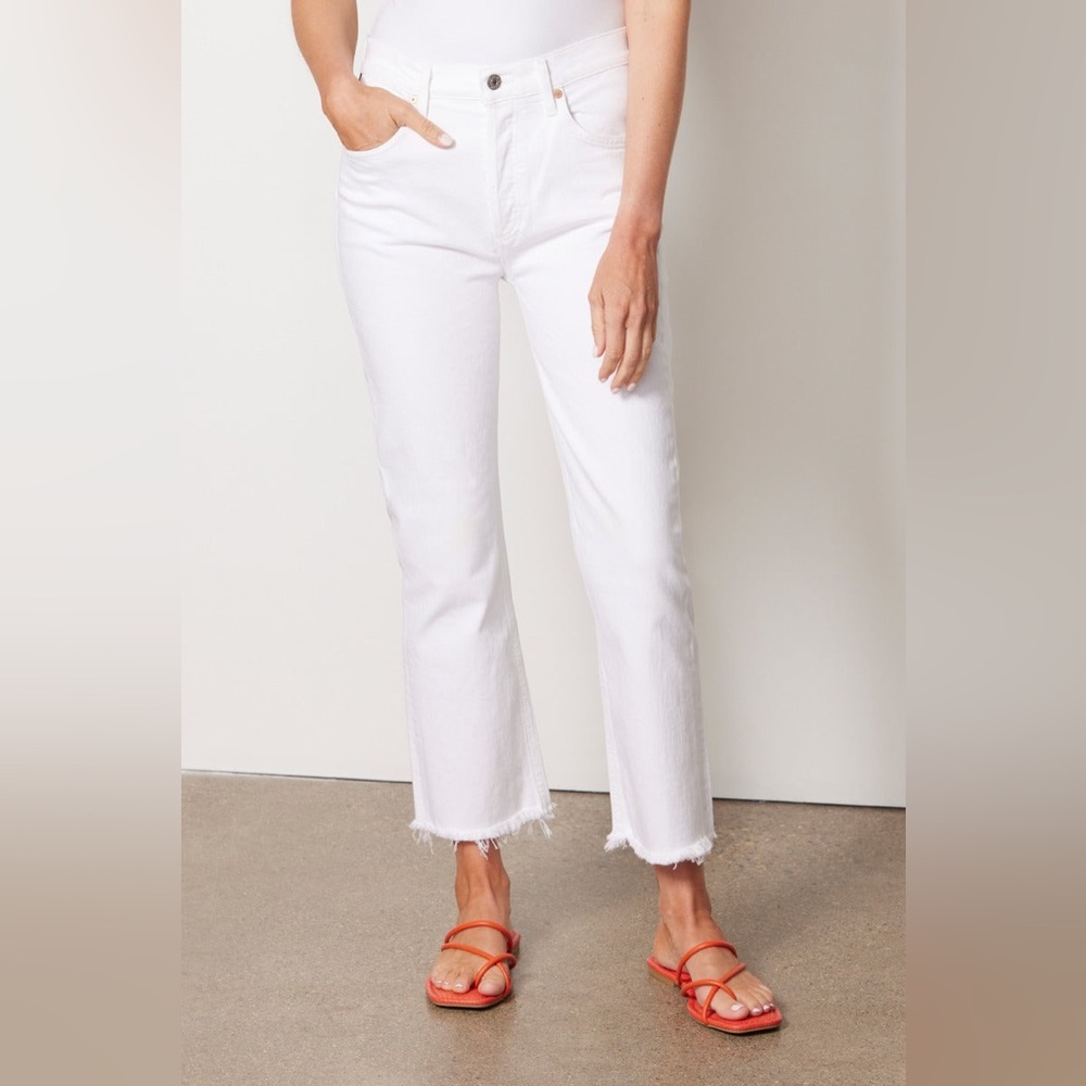 NWT Citizens of Humanity Isola Straight Crop in Plaster Size 32